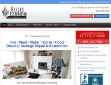 Tablet Screenshot of aaronsrestoration.com
